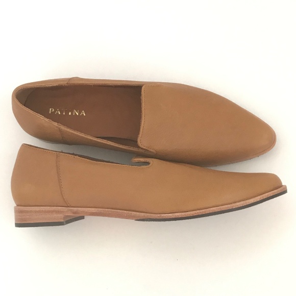 PORTLAND LEATHER PATINA Pointed Toe Leather Loafers Flats Dune Women’s Size 9 - Picture 2 of 16